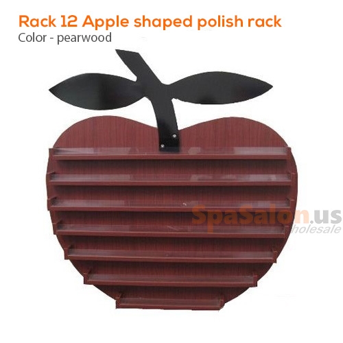 Rack 12 Apple shaped polish rack