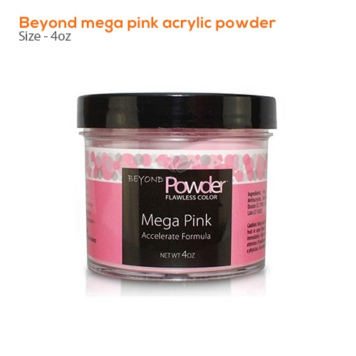 Beyond mega pink acrylic powder