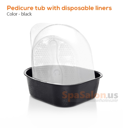 Pedicure tub with disposable liners